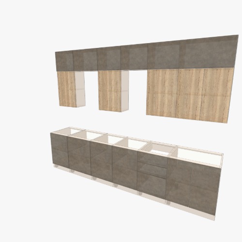 кухня без шкафа Бесплатные 3D-проекты мебели и чертежи от сообщества Flatma