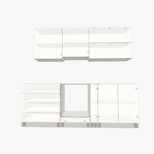 Кухня - Радостин Бесплатные 3D-проекты мебели и чертежи от сообщества Flatma