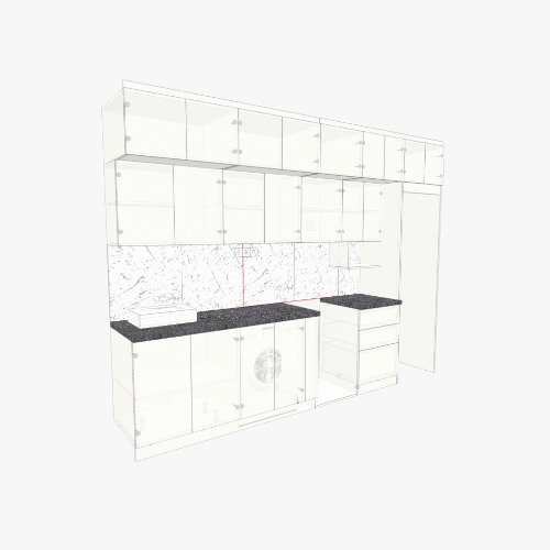кухня Самал Бесплатные 3D-проекты мебели и чертежи от сообщества Flatma