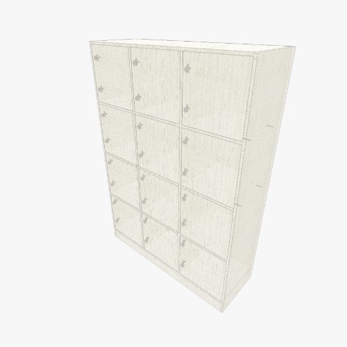 Локер Бесплатные 3D-проекты мебели и чертежи от сообщества Flatma