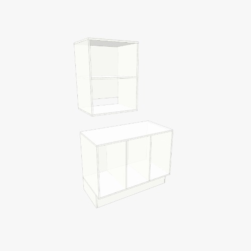 Alacena y microondas Бесплатные 3D-проекты мебели и чертежи от сообщества Flatma