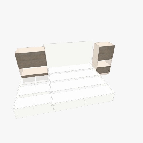 New Bed Design Бесплатные 3D-проекты мебели и чертежи от сообщества Flatma