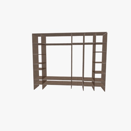 Open Wardrobe Бесплатные 3D-проекты мебели и чертежи от сообщества Flatma