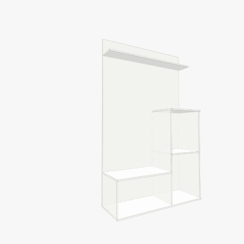 прихожая Бесплатные 3D-проекты мебели и чертежи от сообщества Flatma
