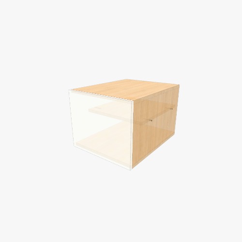 Прикроватная тумба с 2 открытыми полками Бесплатные 3D-проекты мебели и чертежи от сообщества Flatma