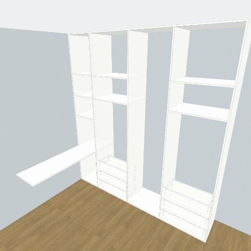 Quarto 1 Бесплатные 3D-проекты мебели и чертежи от сообщества Flatma