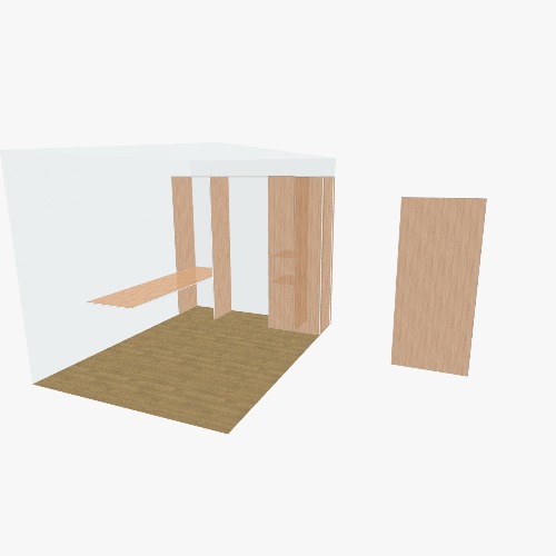 Quarto com mesa Бесплатные 3D-проекты мебели и чертежи от сообщества Flatma