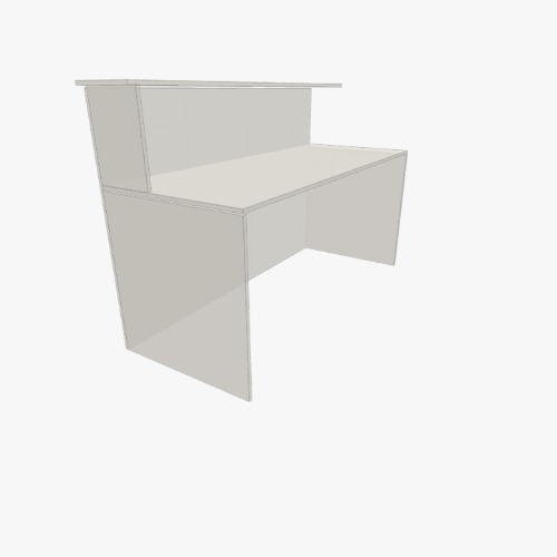 Ресепшн 1.2м Бесплатные 3D-проекты мебели и чертежи от сообщества Flatma