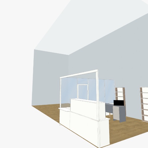 Ресепшн Бесплатные 3D-проекты мебели и чертежи от сообщества Flatma