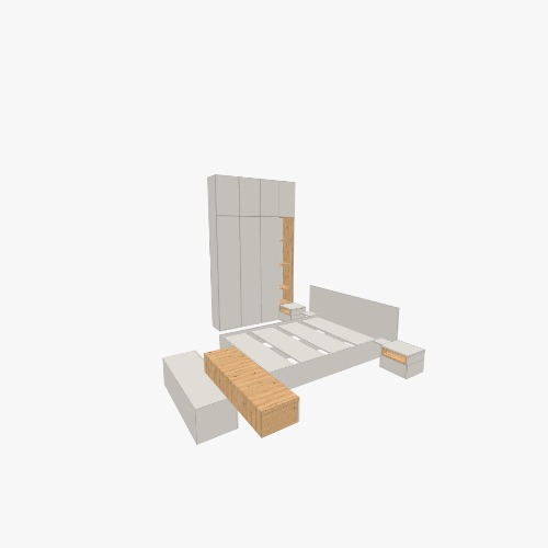 Шкаф Бесплатные 3D-проекты мебели и чертежи от сообщества Flatma