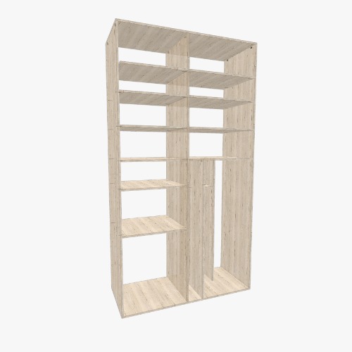 шкаф Бесплатные 3D-проекты мебели и чертежи от сообщества Flatma