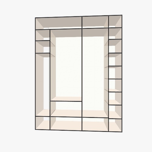 шкаф Бесплатные 3D-проекты мебели и чертежи от сообщества Flatma