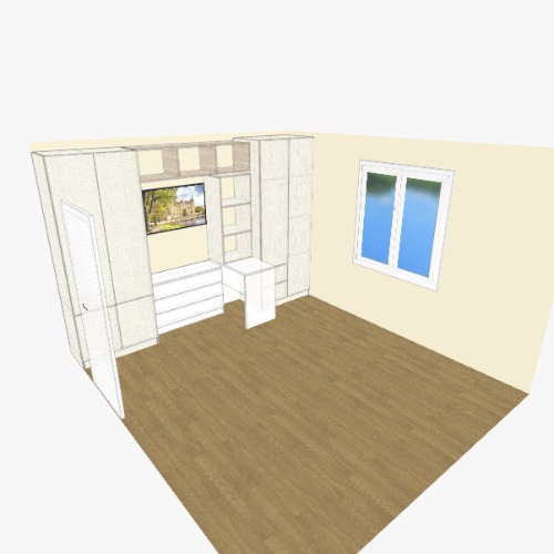 Шкаф комната 1 Бесплатные 3D-проекты мебели и чертежи от сообщества Flatma