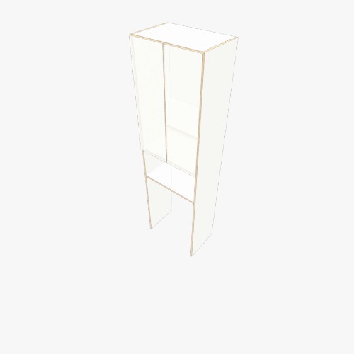 шкаф над стиральной машиной Бесплатные 3D-проекты мебели и чертежи от сообщества Flatma