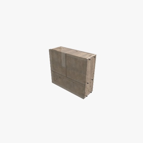 Шкаф подвесной. 2 двери и ящик Бесплатные 3D-проекты мебели и чертежи от сообщества Flatma