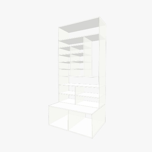 Шкаф1 Бесплатные 3D-проекты мебели и чертежи от сообщества Flatma