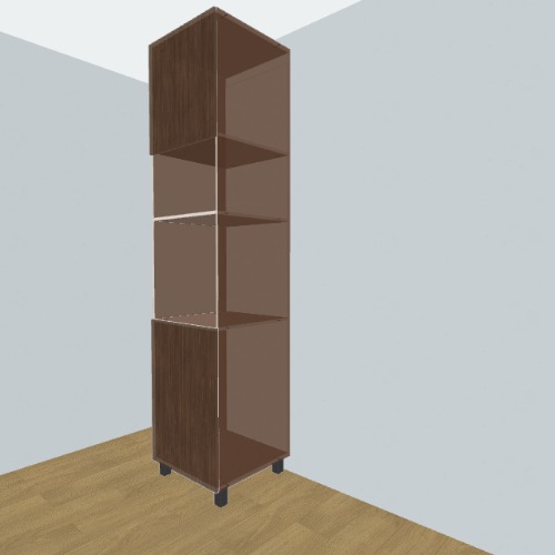 Шкаф-пенал, духовка Бесплатные 3D-проекты мебели и чертежи от сообщества Flatma