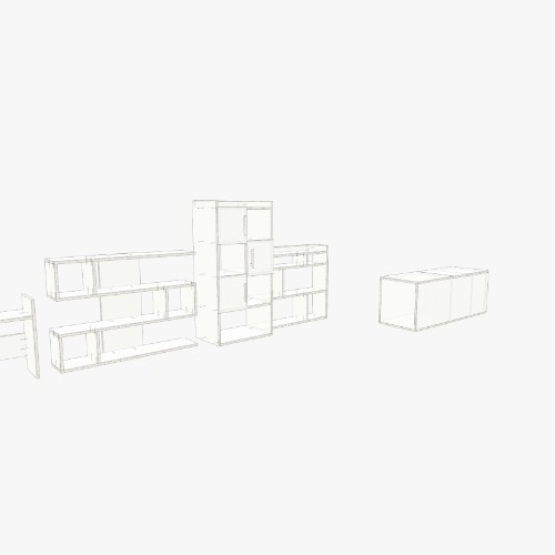 Стеллаж и полка Бесплатные 3D-проекты мебели и чертежи от сообщества Flatma