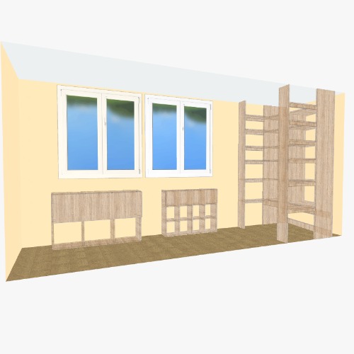 ЛОДЖИЯ 2 Бесплатные 3D-проекты мебели и чертежи от сообщества Flatma