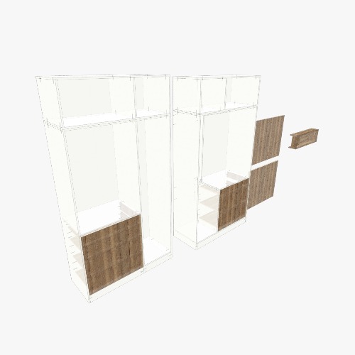 Стеллаж с полкой Бесплатные 3D-проекты мебели и чертежи от сообщества Flatma