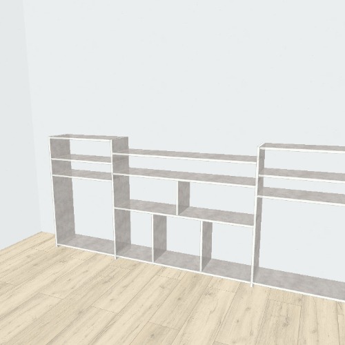 Стенка в кабинете Бесплатные 3D-проекты мебели и чертежи от сообщества Flatma