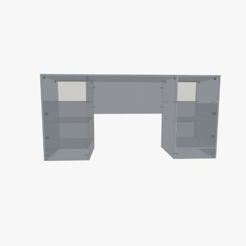 Стол с 3 полками с двух сторон Бесплатные 3D-проекты мебели и чертежи от сообщества Flatma