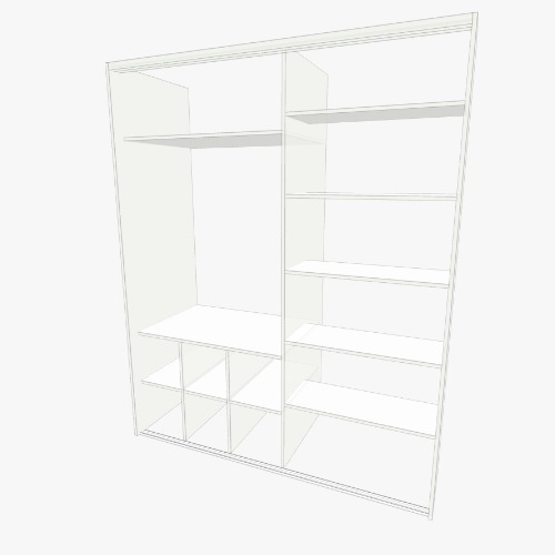 szafa przesuwna Бесплатные 3D-проекты мебели и чертежи от сообщества Flatma