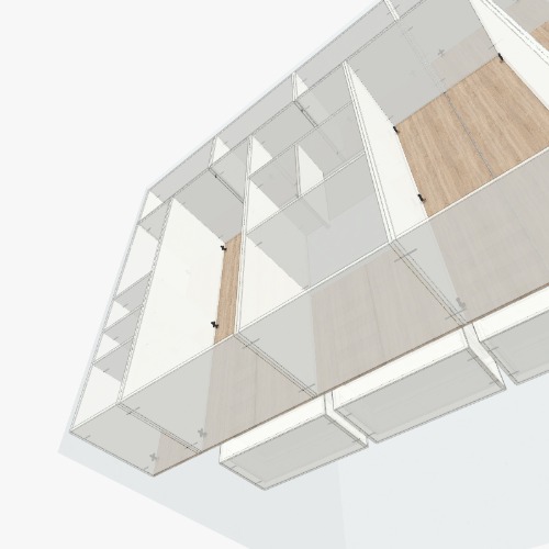 Three door wardrobe