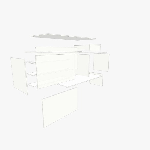 тумба остров на кухню Бесплатные 3D-проекты мебели и чертежи от сообщества Flatma