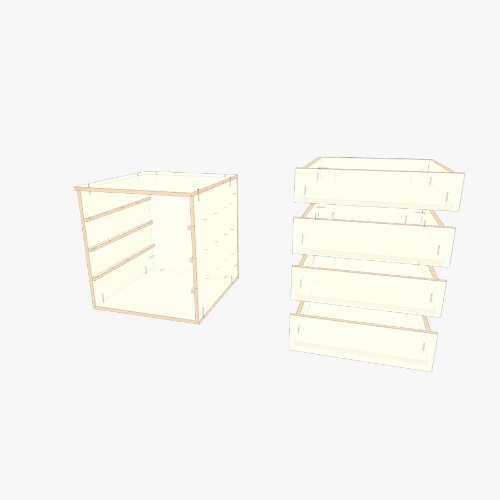 Тумба подстольная(не готово) Бесплатные 3D-проекты мебели и чертежи от сообщества Flatma