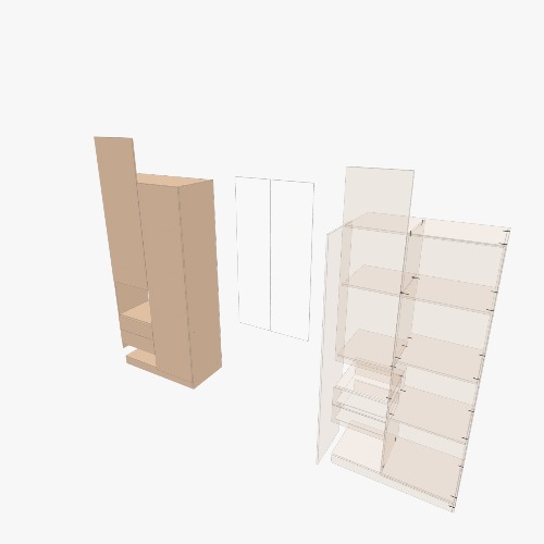 Two door wardrobe