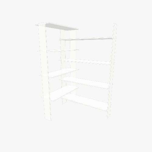 Угловой стеллаж Бесплатные 3D-проекты мебели и чертежи от сообщества Flatma