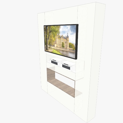 W224 - Living room divider Бесплатные 3D-проекты мебели и чертежи от сообщества Flatma