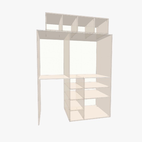 Yüklük Бесплатные 3D-проекты мебели и чертежи от сообщества Flatma
