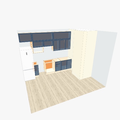 Кухня в сборе Бесплатные 3D-проекты мебели и чертежи от сообщества Flatma