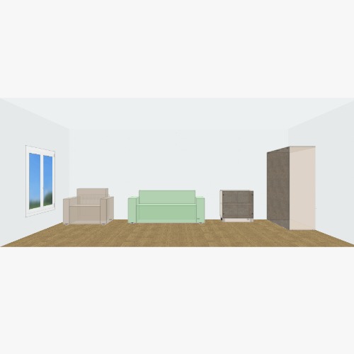 Зал Бесплатные 3D-проекты мебели и чертежи от сообщества Flatma